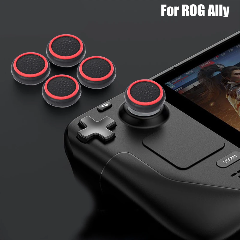 4/2/1pcs Joysticks Silicone Button Protector Handheld Console Thumb Grip Set Cap Cover for Rog Ally Anti Slip Protection