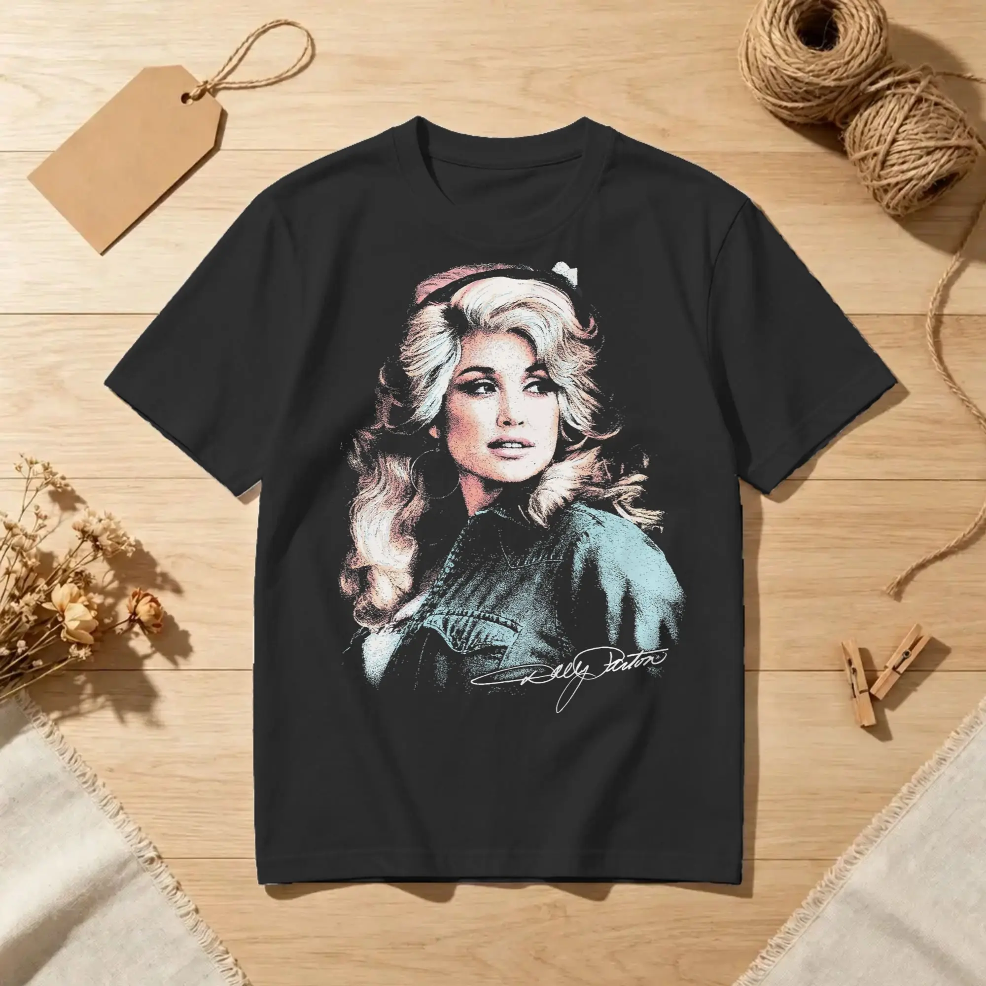 Men Women Dolly Parton Memorial RIP T Shirt 1946-2026 Pure Cotton Clothes Funny Short Sleeve Crew Neck Tee Shirt Gift T-Shirt