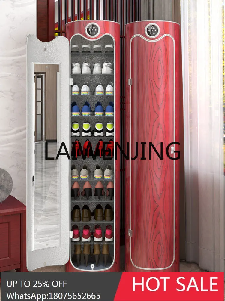 T16- Intelligent Sterilization Deodorant New Chinese Cylindrical Rotating Vertical Single Door Shoe Rack Cabinet