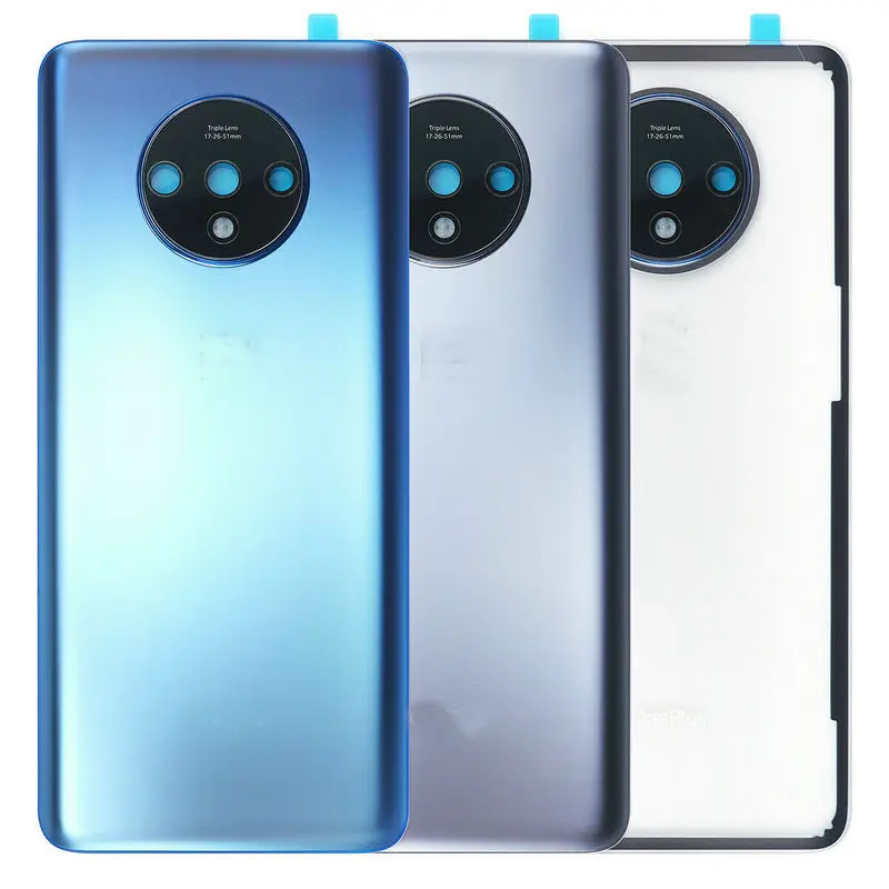 

Rear Door Housing Glass Battery Back Cover with Camera Lens and Adhesive For OnePlus 7T 1+7T