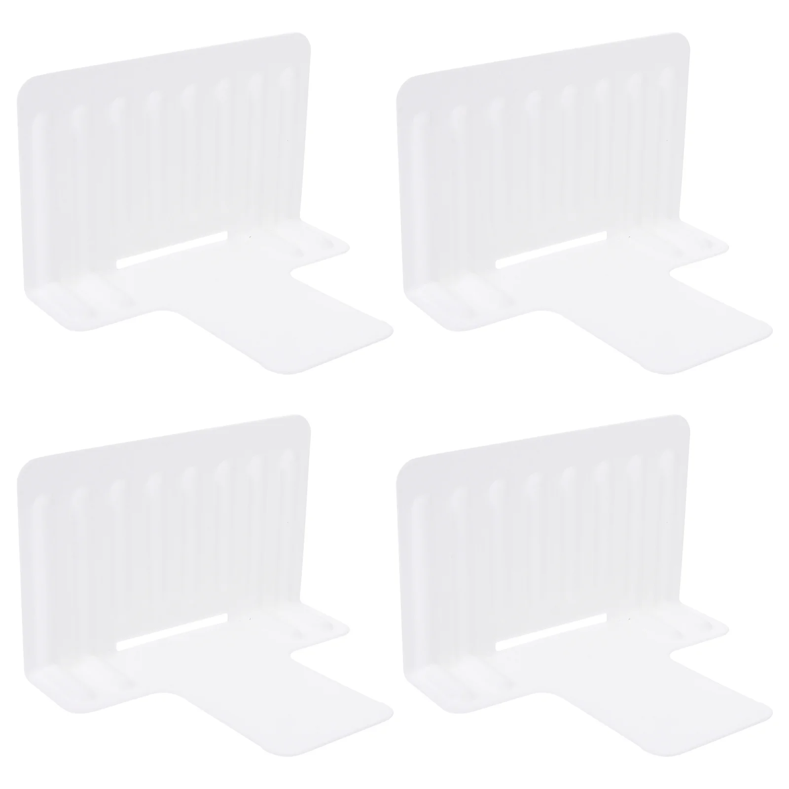

4Pcs Plastic Shelf Divider Compact Refrigerator Organizer Simple Design Food Storage Partition Board