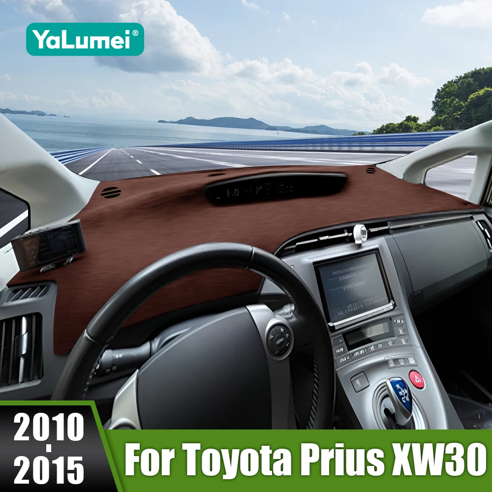 

For Toyota Prius XW30 2010 2011 2012 2013 2014 2015 Car Dashboard Cover Avoid Light Pads Sun Shade Mats Non-Slip Accessories