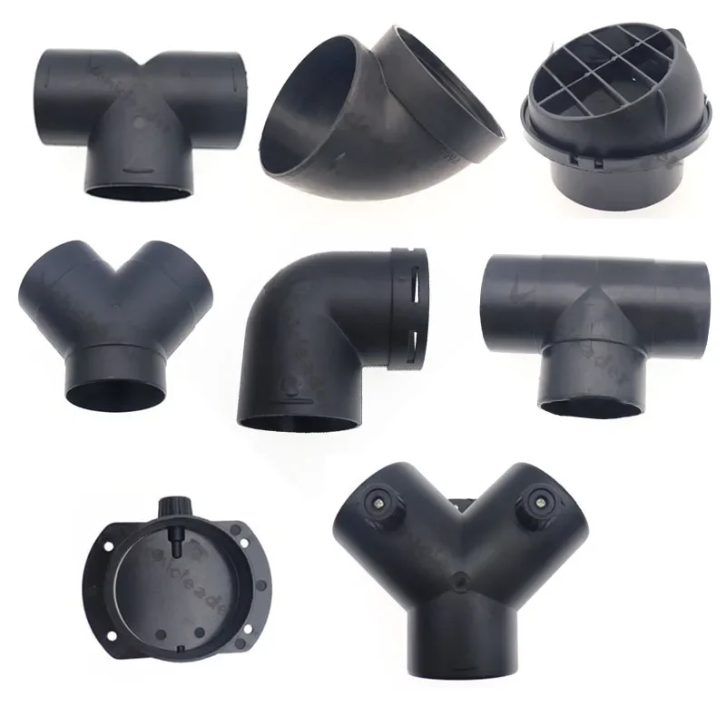 Air Vent Ducting T L Y Piece Elbow Pipe Outlet Exhaust Connector joiner For Webasto Eberspaecher Diesel Parking Heater Accessory