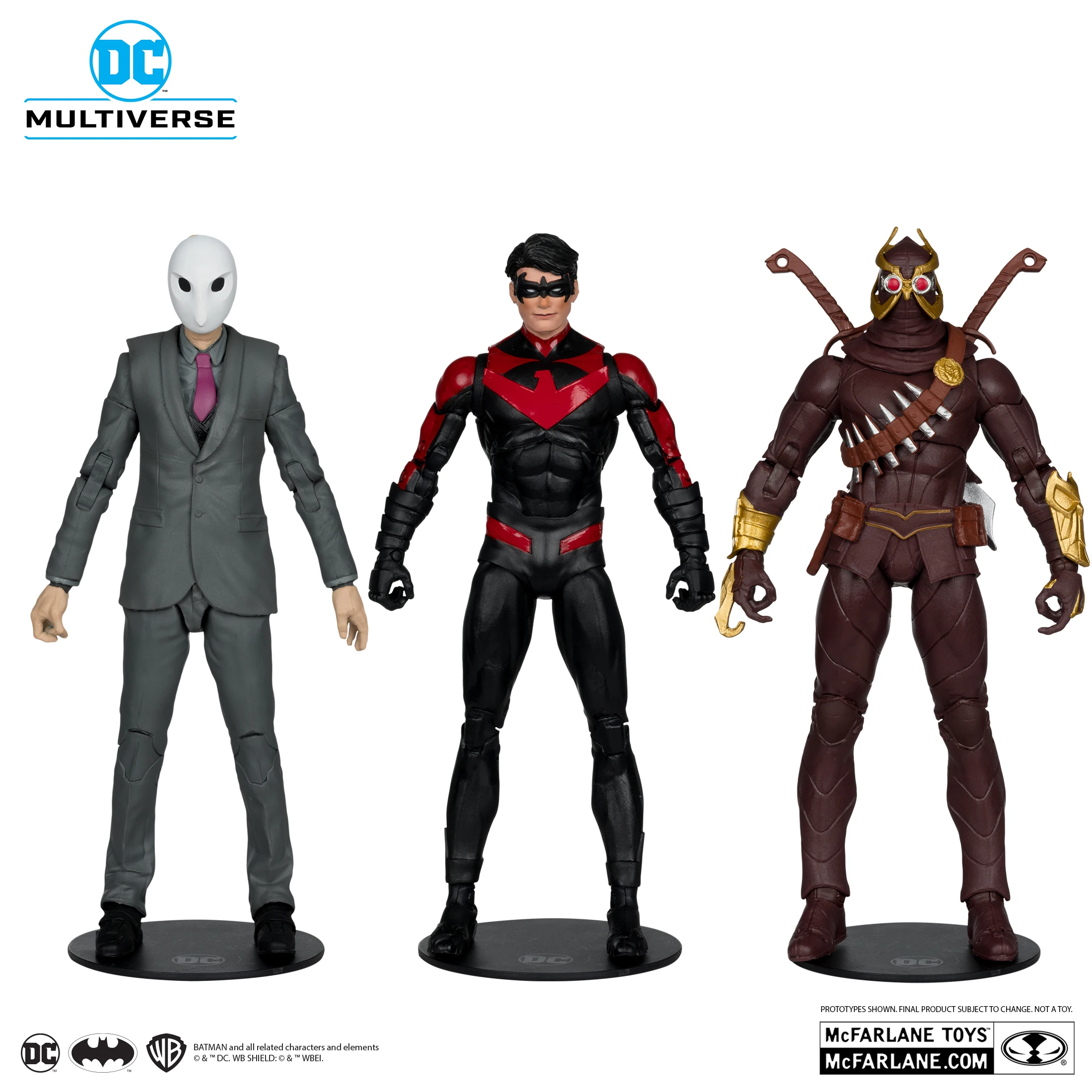 Mcfarlane-Figurine Decor Butter Toy Gift, New Batman: Court of Theatre ls, Dc Multiverse, Nightwing & Theatre, 7in, 3pk