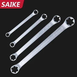 Juego de llaves de trinquete t e-torx de doble caja, llave hexagonal de doble extremo, Pentalobe, herramienta de reparación de coche, 4 piezas