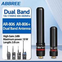 ABBREE AR-806+ Dual Band Mini Antenna SMA-Female VHF UHF 10W High Gain For Baofeng UV-5R BF-888S UV-21 PRO 5RH QUANSHENG UV-K5