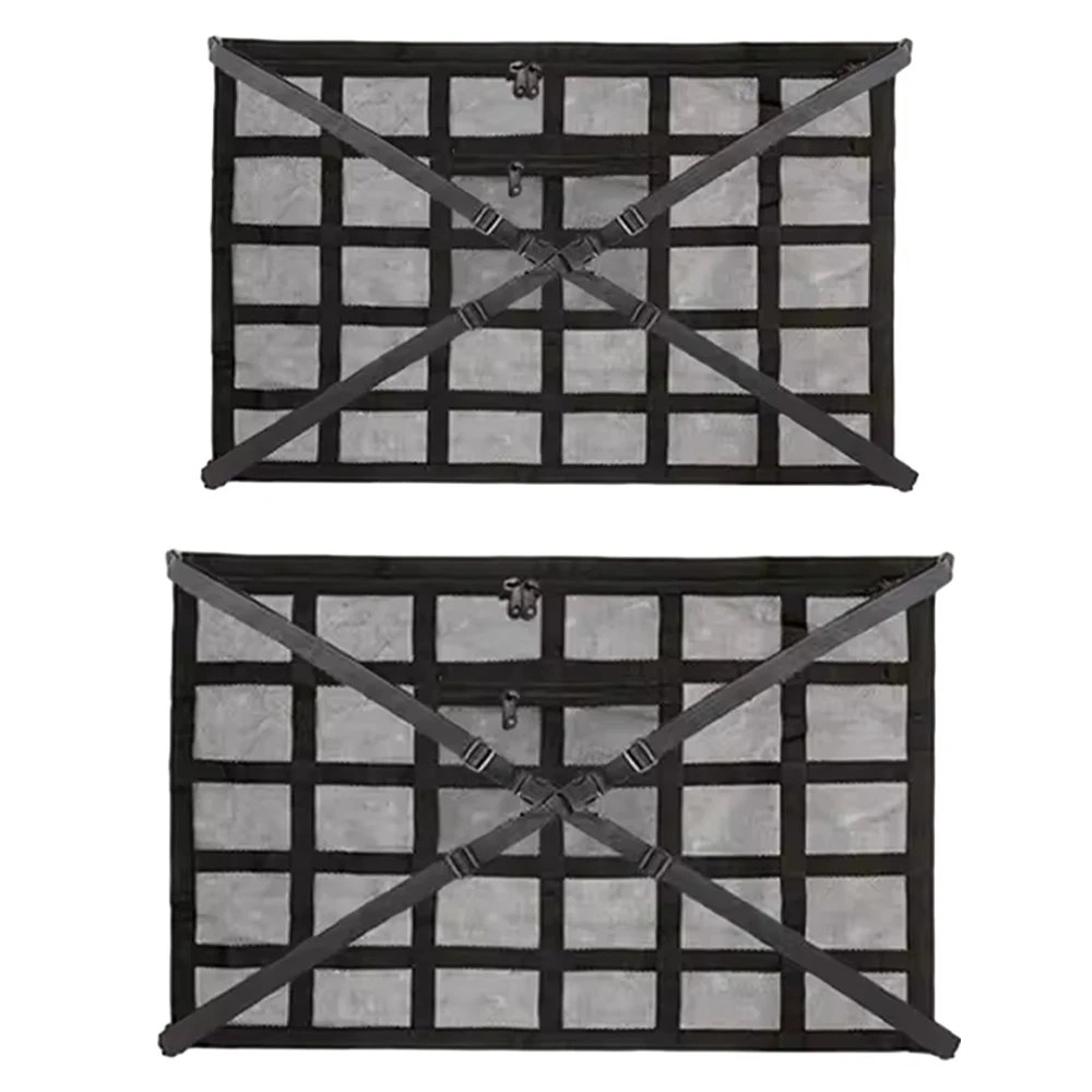 

Car Roof Storage Bag Interior Cargo Breathable Net Car Stowing Tidying Accessories Ceiling Storage Net Black