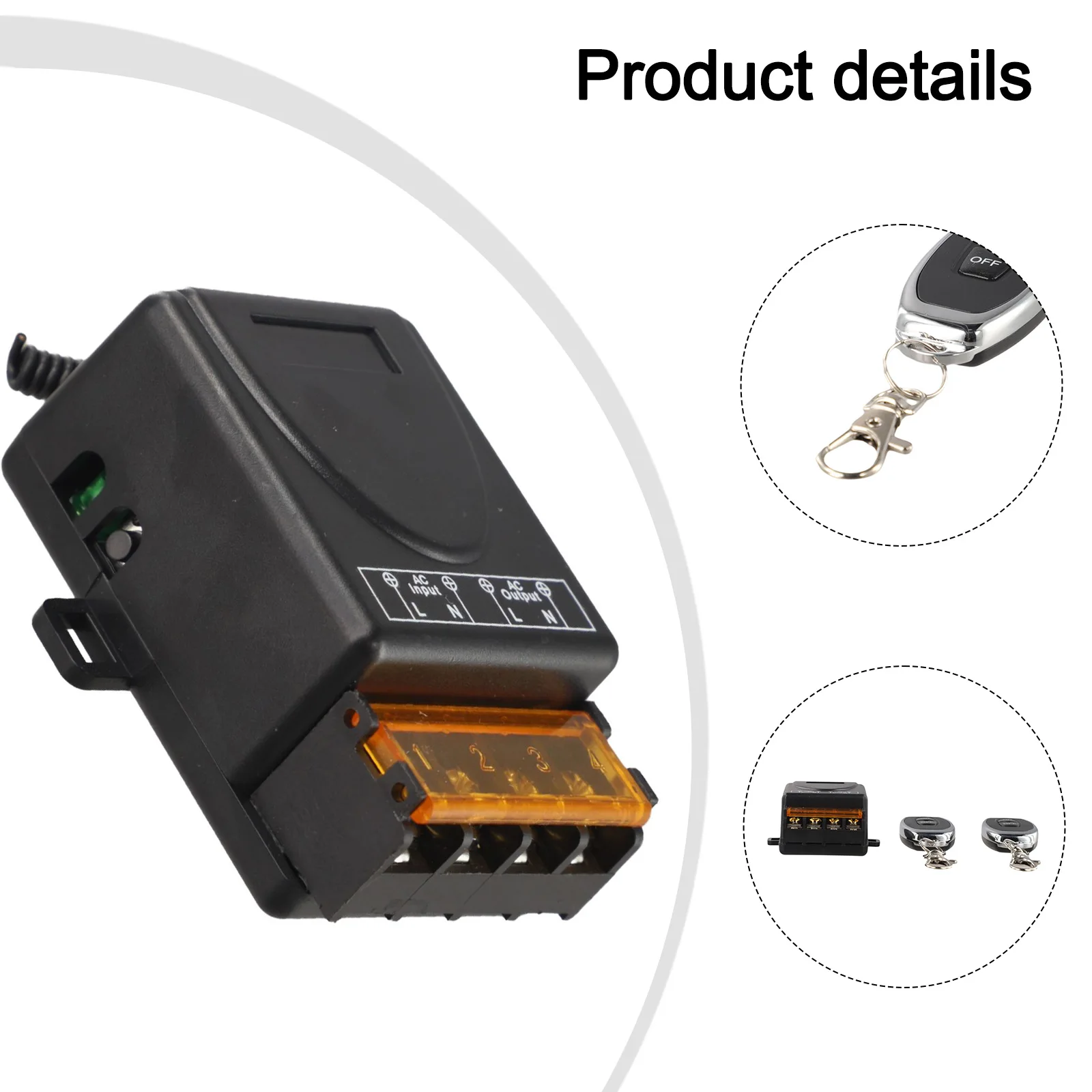 General Remote Control AC 220V Switch Remote Control Applications 66*44*29mm Dimmer Multi-Device Compatibility