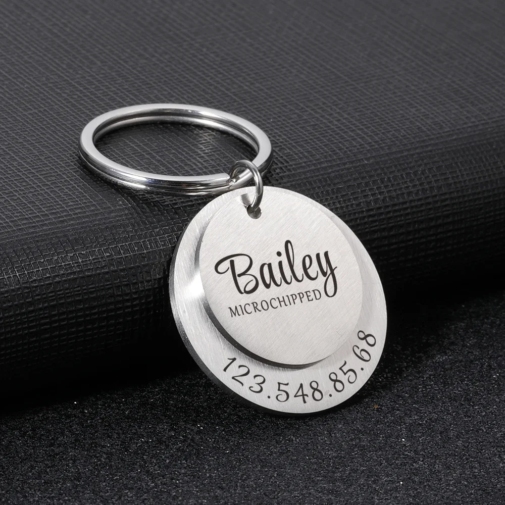 Personalized Engraving Pet ID Tags Anti-lost Dog ID Tag Identification Customized Pet Name Puppy Collar Dog Cat Tag Pet Supplies