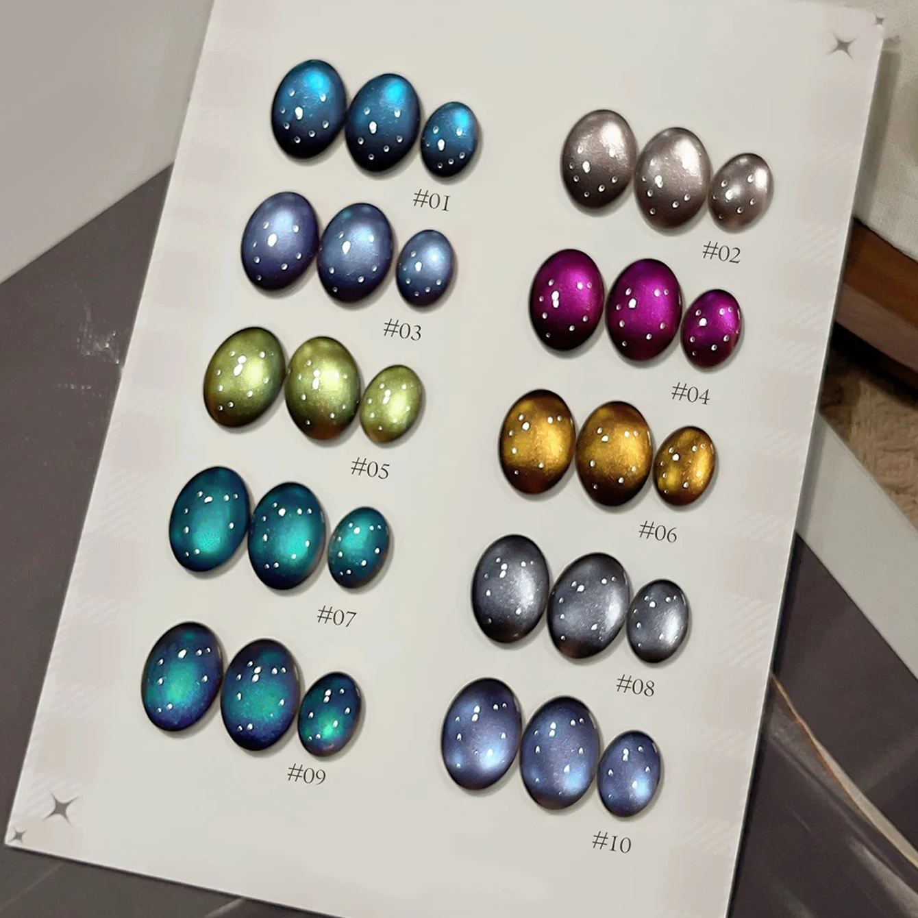 MIANEL 10ML 秋ネイル デザートスモークシリーズ キャッツアイジェルネイルポリッシュ 2025年新作 ブラウンベース ブルーグリーン フラッシングキャッツアイネイルポリッシュ