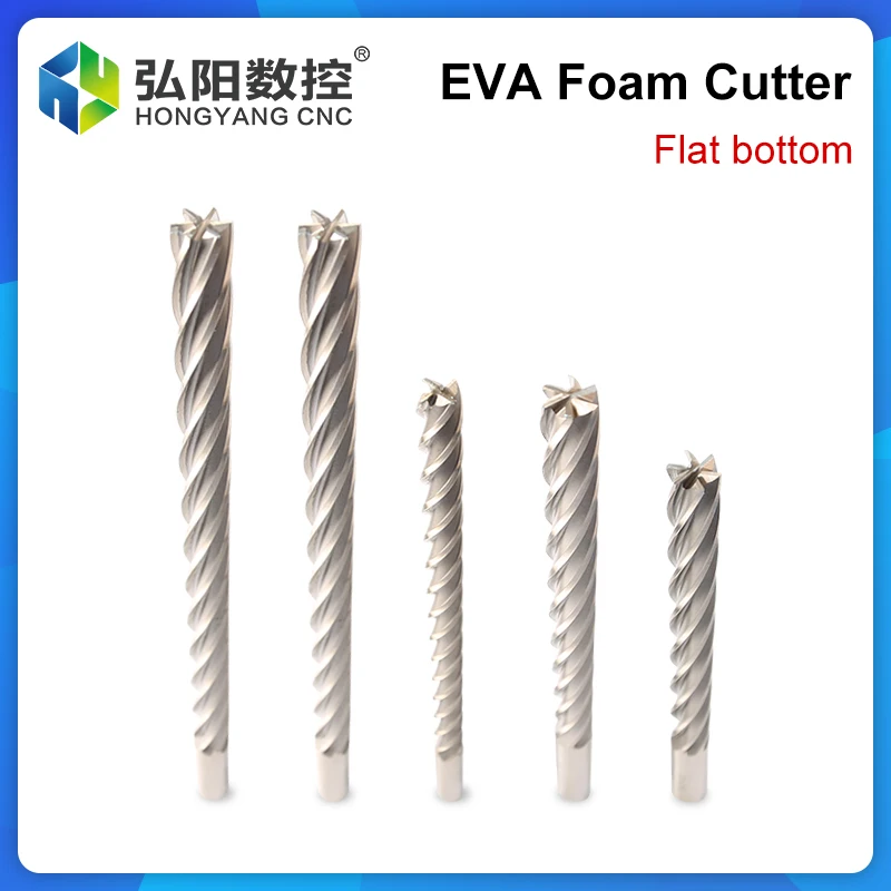 Cnc Machine 4 Axis 5 Router Wood Cutter Sculpture Bits Eps Styrofoam Foam Model Tool Eva Carving Knife End Mill Flat Bottom