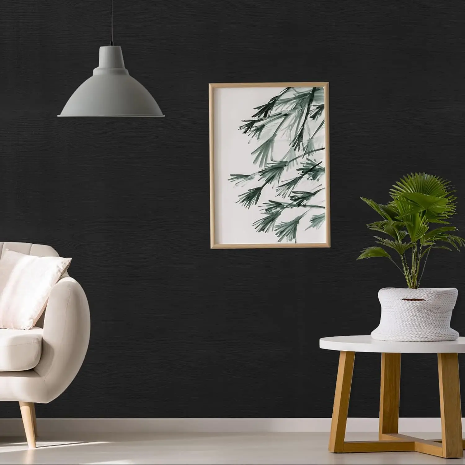 ورق جدران سميك من الخشب الأسود، أثاث فيلم بوينغ، خزانة المطبخ، ملصقات PVC ذاتية اللصق، ورق جدران من الفينيل للمطبخ