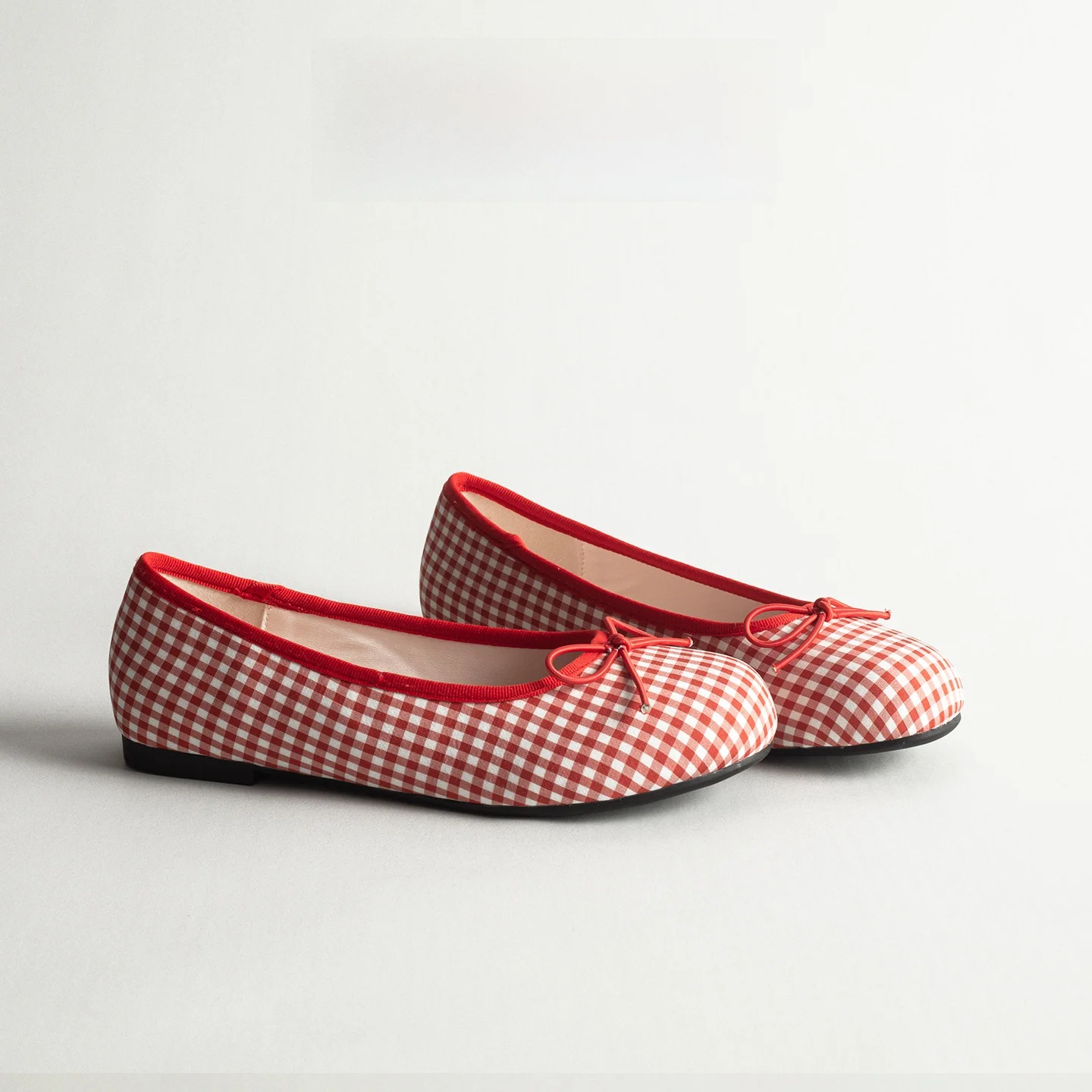 

Plaid Knot Flat Bottom Mary Jane Women's Shoes Versatile round Head Gentle Evening Wind Slip-On Grandmother Shoes