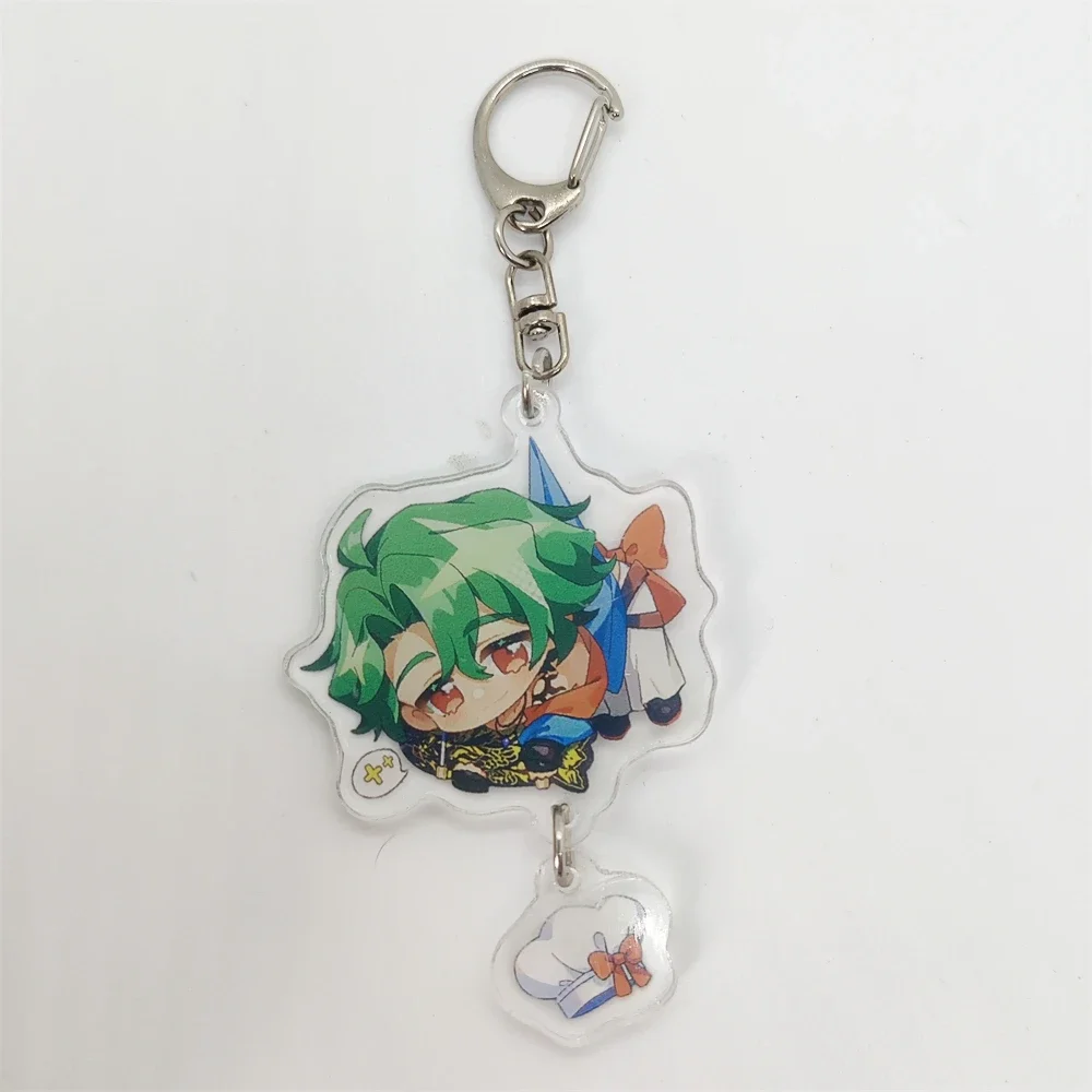 Anime SK8  Figure Keychain Bag Pendant Transparent Acrylic Cartoon Character Skateboard Key Chain Ring Jewelry Gift