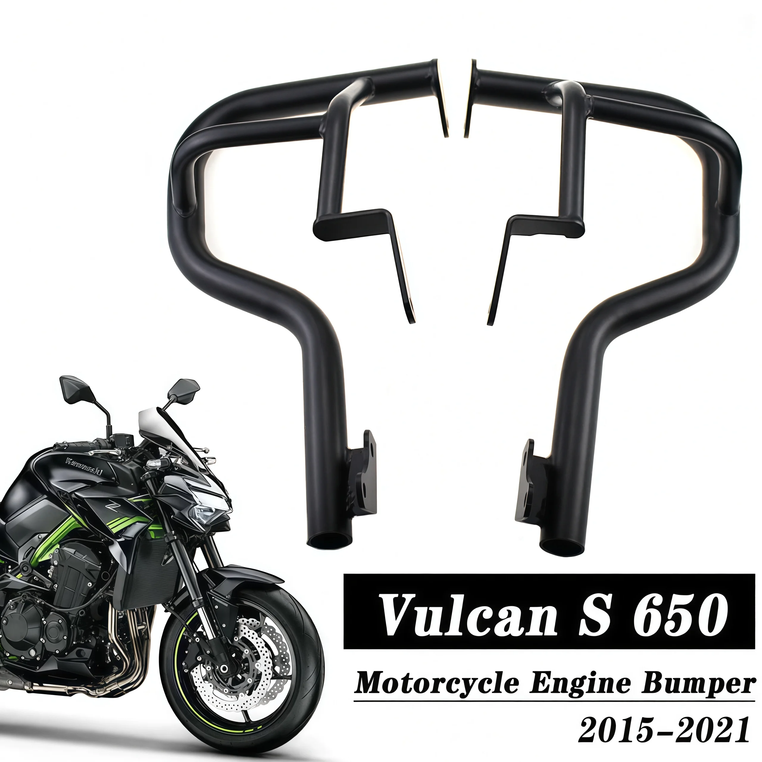 

Fit For Kawasaki Vulcan S 650 VN650 2015-2024 EN650 2015-2024 Motorcycle Bumper Frame Crash Bar Engine Guard Side Tank Protector