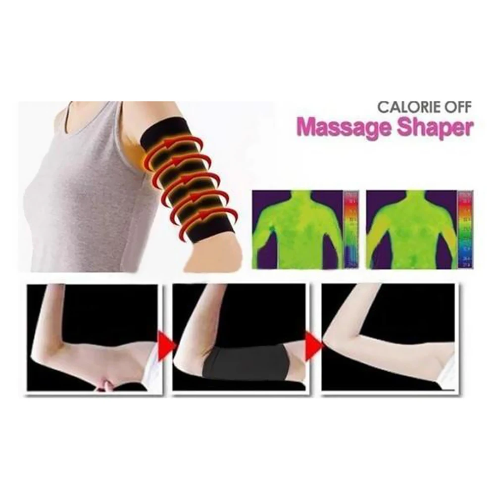 

Burn Fat Arm Shaper 2 Black 2 Beige Seamless Elastic Slimming Sleeve For Women Light Breathable Support Promotes