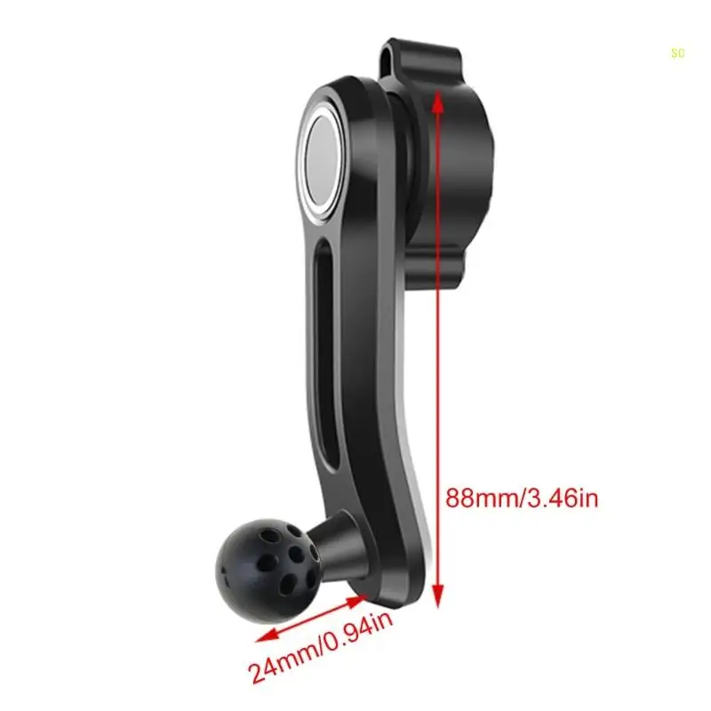 17mm Round Mount Arm Extension Rod Joint Connector Adapter for Car Phone Holder Clamp Cellphone Air Vent Cradles Dropshipping