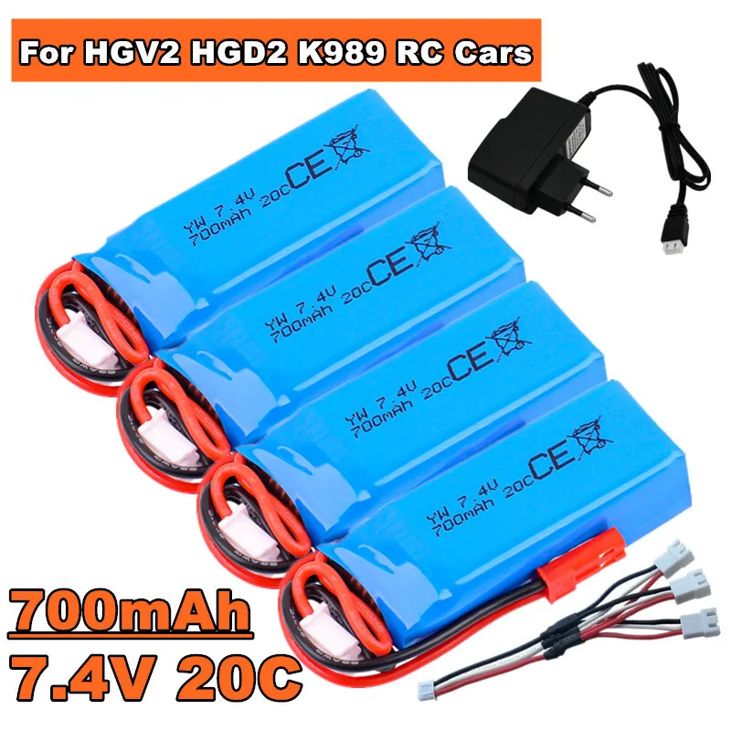 7.4V 700Mah 2S Jst … - image
