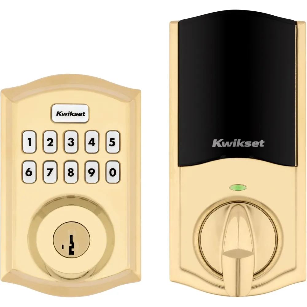 HomeConnect 620 Z-Wave Teclado habilitado de longo alcance Smart Lock Entrada sem chave conveniente, códigos de usuário personalizáveis, alarme de anel Compa
