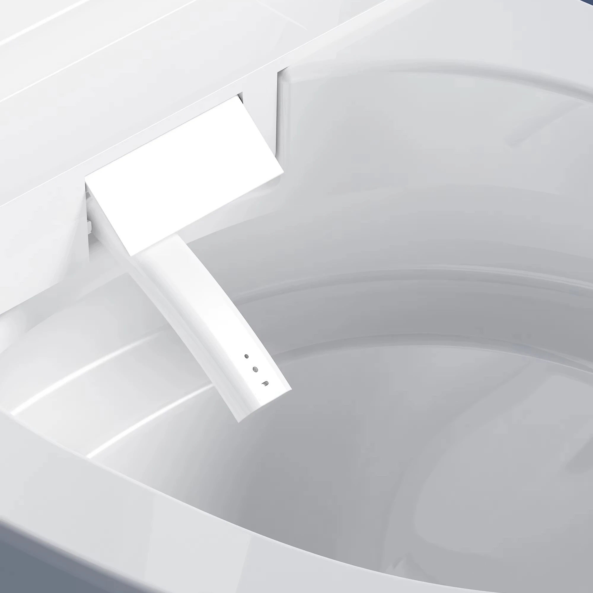 Hot Sale luxe badkamer keramisch toilet wandgemonteerd automatisch spoel slim toilet