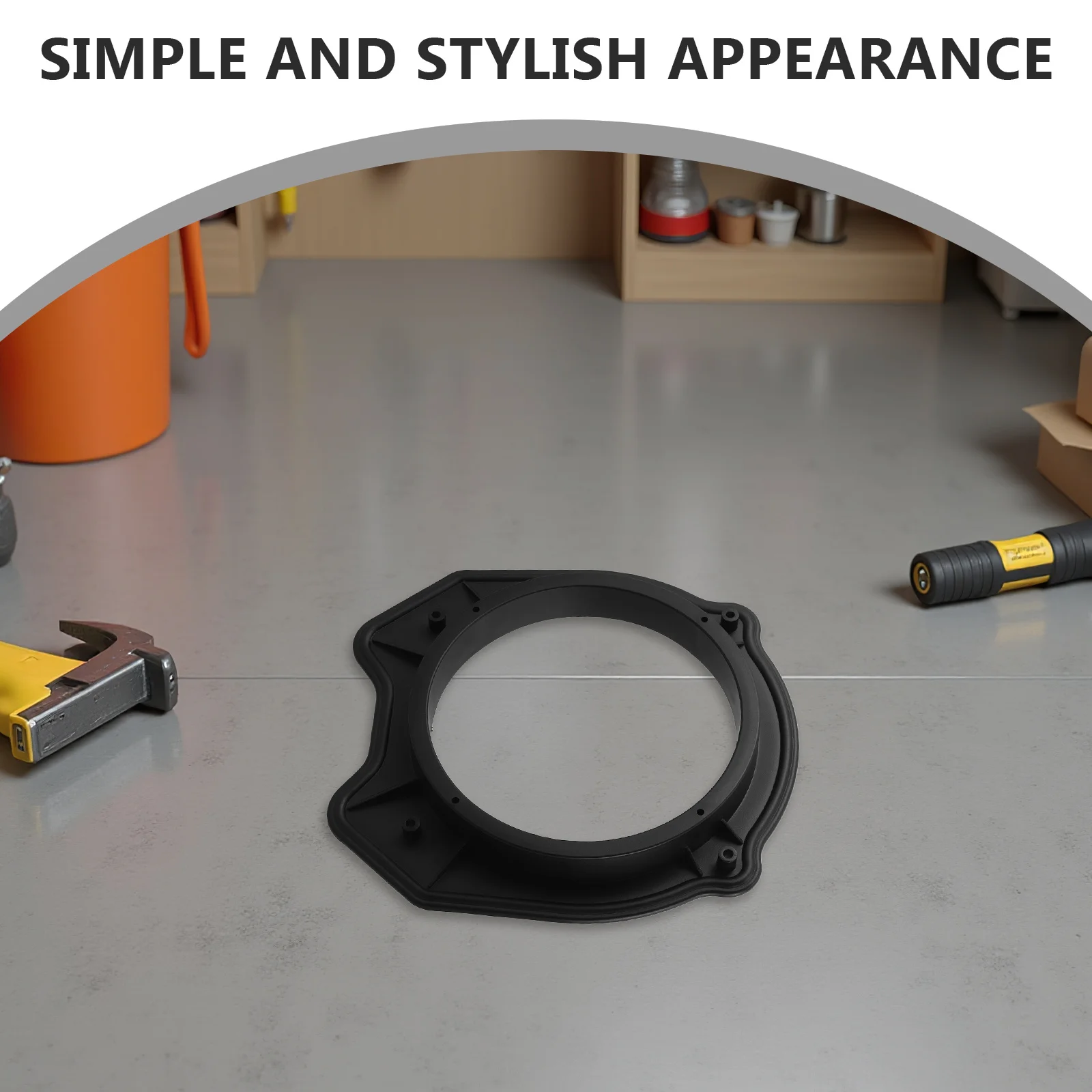 

2 pcs Car Speaker Spacer Rings Black Universal Speaker Mounting Bracket Anti-Vibration Pad For Car Audio System Compatible With