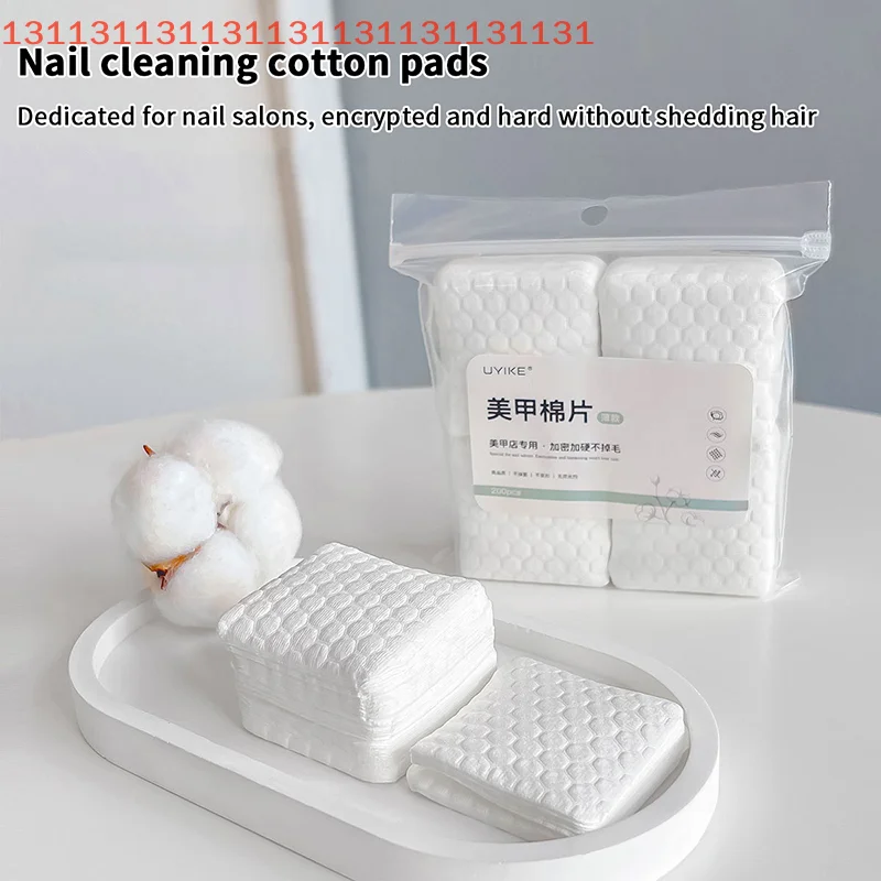 200 قطعة مناديل خالية من الوبر القطن الأنظف منصات الورق الورنيش أداة مسمار لوحة قطن مزيل طلاء الأظافر هلام نظيفة مانيكير المناديل #6