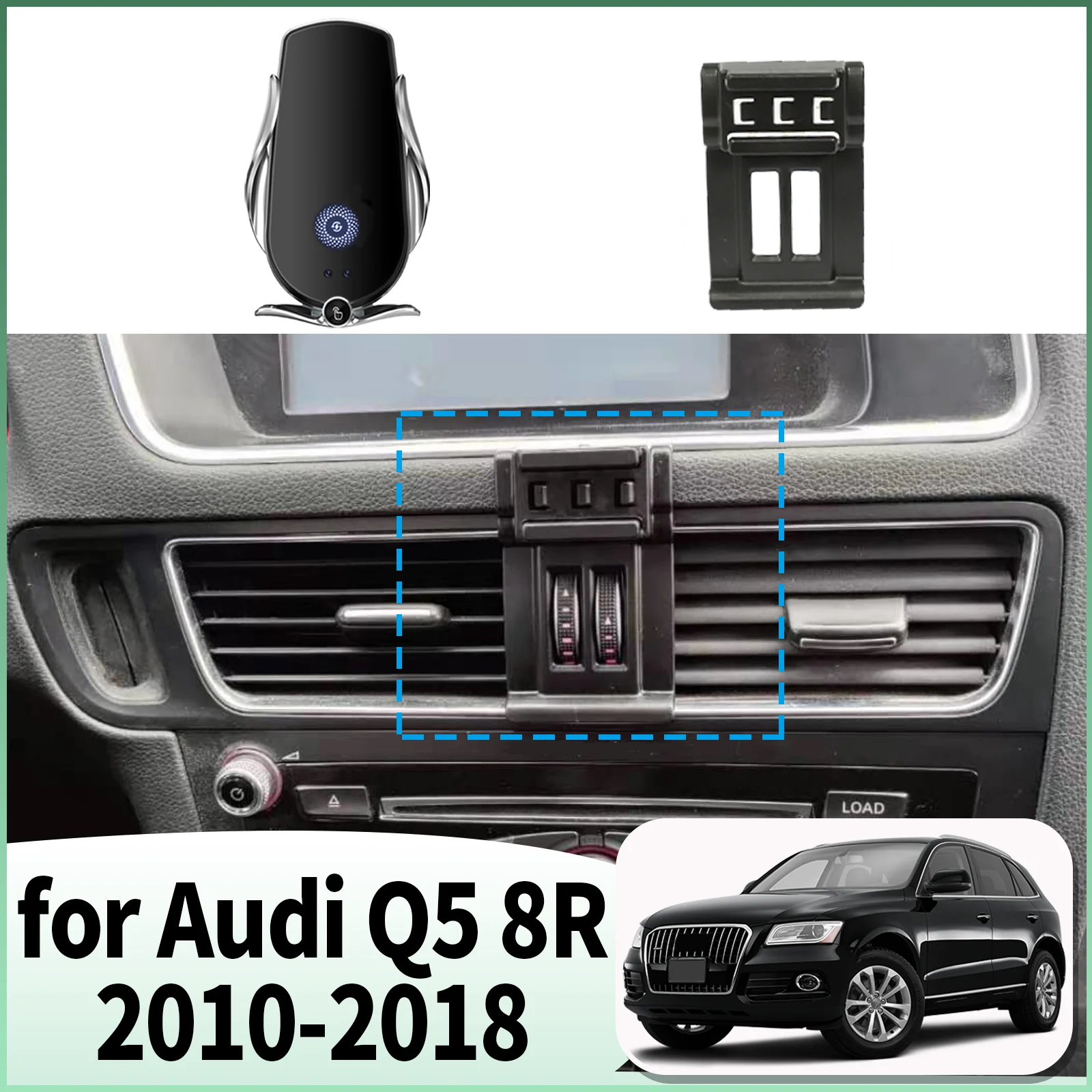 

fit for Audi Q5 8R 2010 2011 2012 2013 2014 2015-2018 Specific Dashboard Navigation Phone Holder Mount Design Car​​ accessoires