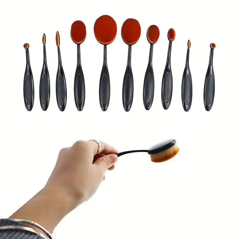 10Pcs/Set Mixed Sizes Ink Blending Brush Set Soft Brushes for Stencils Card Making Crafting Paper Crafts Flawless Application
