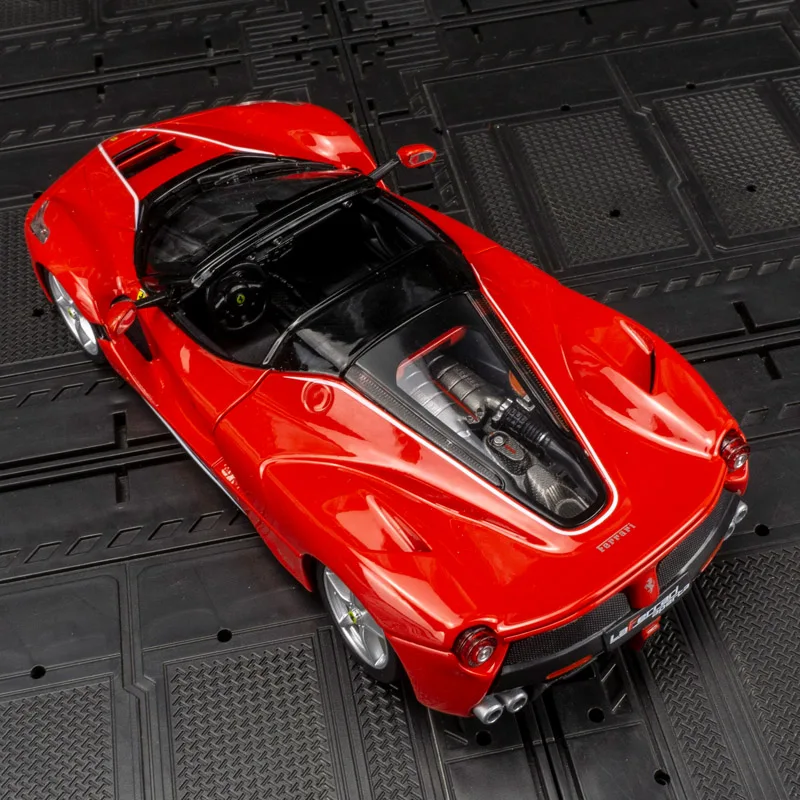 Bburago 1:24 simulation Ferrari LaFerrari convertible sports car alloy model car rich in details, finely crafted, good quality