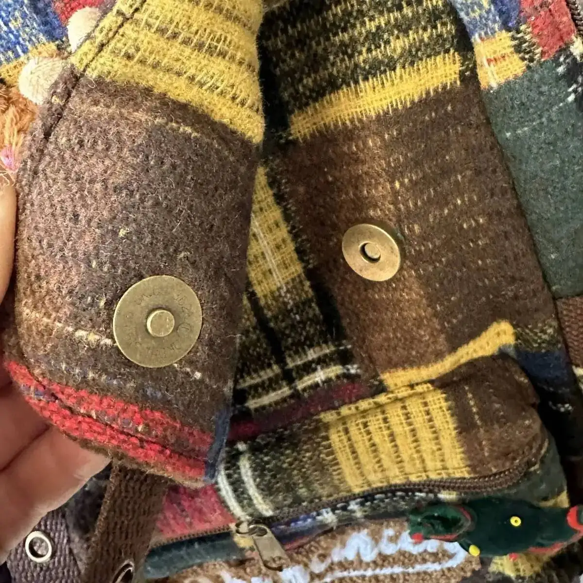 Bloom Haruku Bear Y2k Backpack Women New 2025 High Street Retro Plaid Patchwork Schoolbag Female Casual Mochila Aesthetic