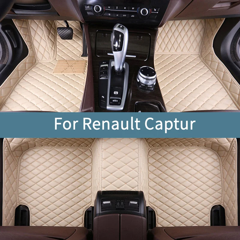

Автомобильные коврики для Renault Captur 2017 2018 2019 2020 2021 2022, водонепроницаемые полный комплект ковриков для автомобилей, аксессуары