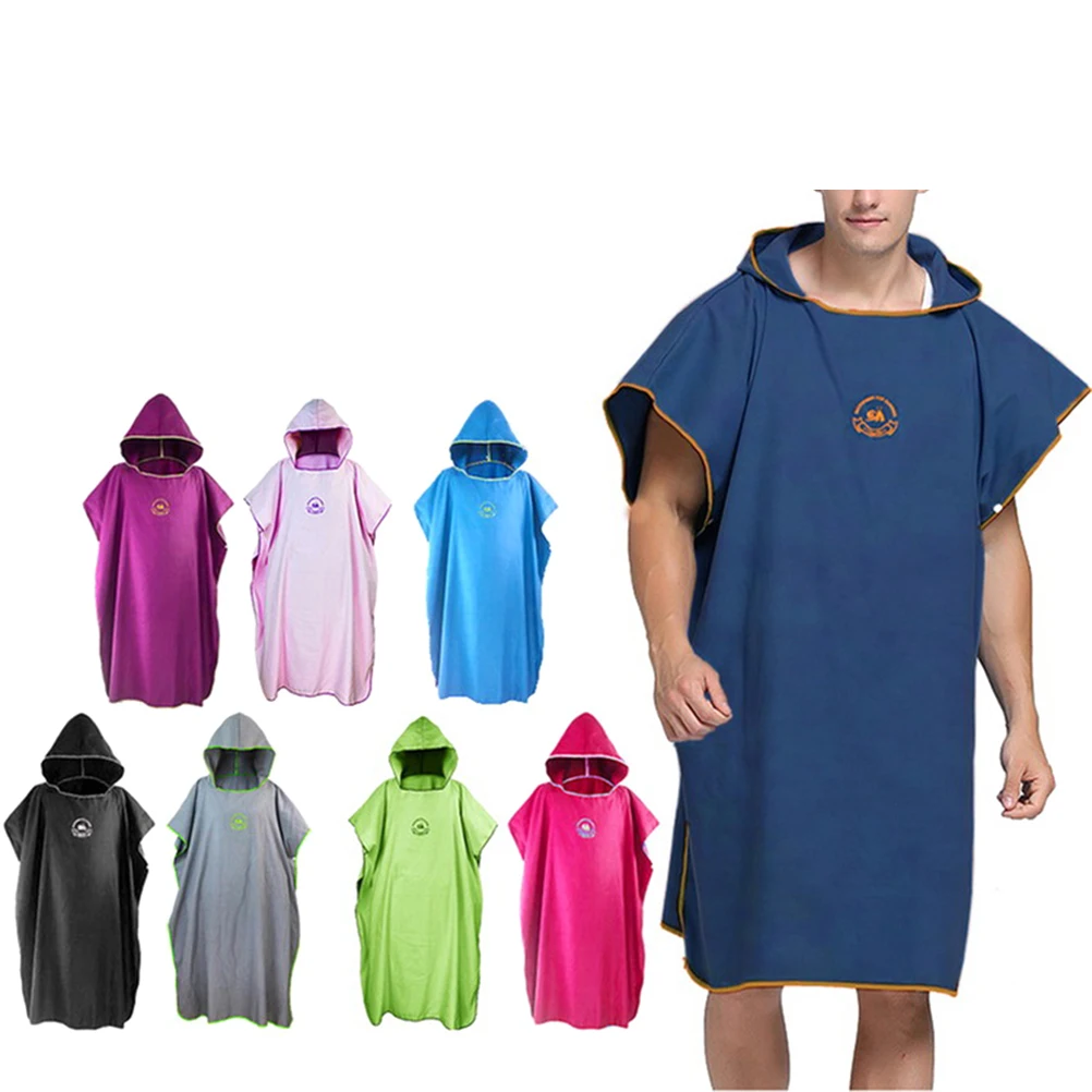 

Beach Bathrobe 109x91cm Lightweight Fast Drying Microfiber Bathing Towel Portable Swimwear Cover For Beach Diving Hot Spring