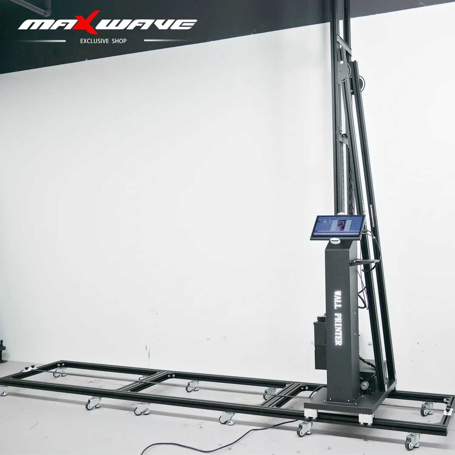 Maxwave Wall Printer Machine Outdoor Wall Painting Floor Rails Automatic Vertical 3D Printer Direct to Wall Painting Tools