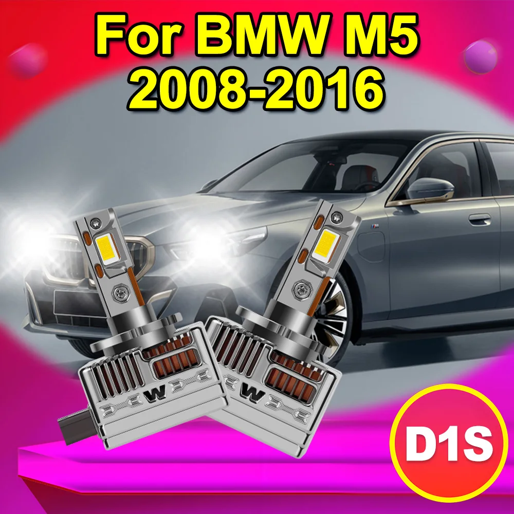 

For BMW M5 2008-2016 2x D1S High Low Beam LED Headlight Bulbs HID Replacement Bulbs Plug&Play