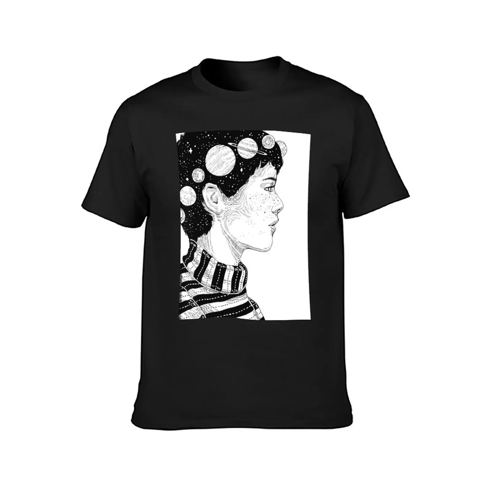 Sophia Lillis Illustration T-Shirt quick drying cotton graphic tees anime figures men tshirt