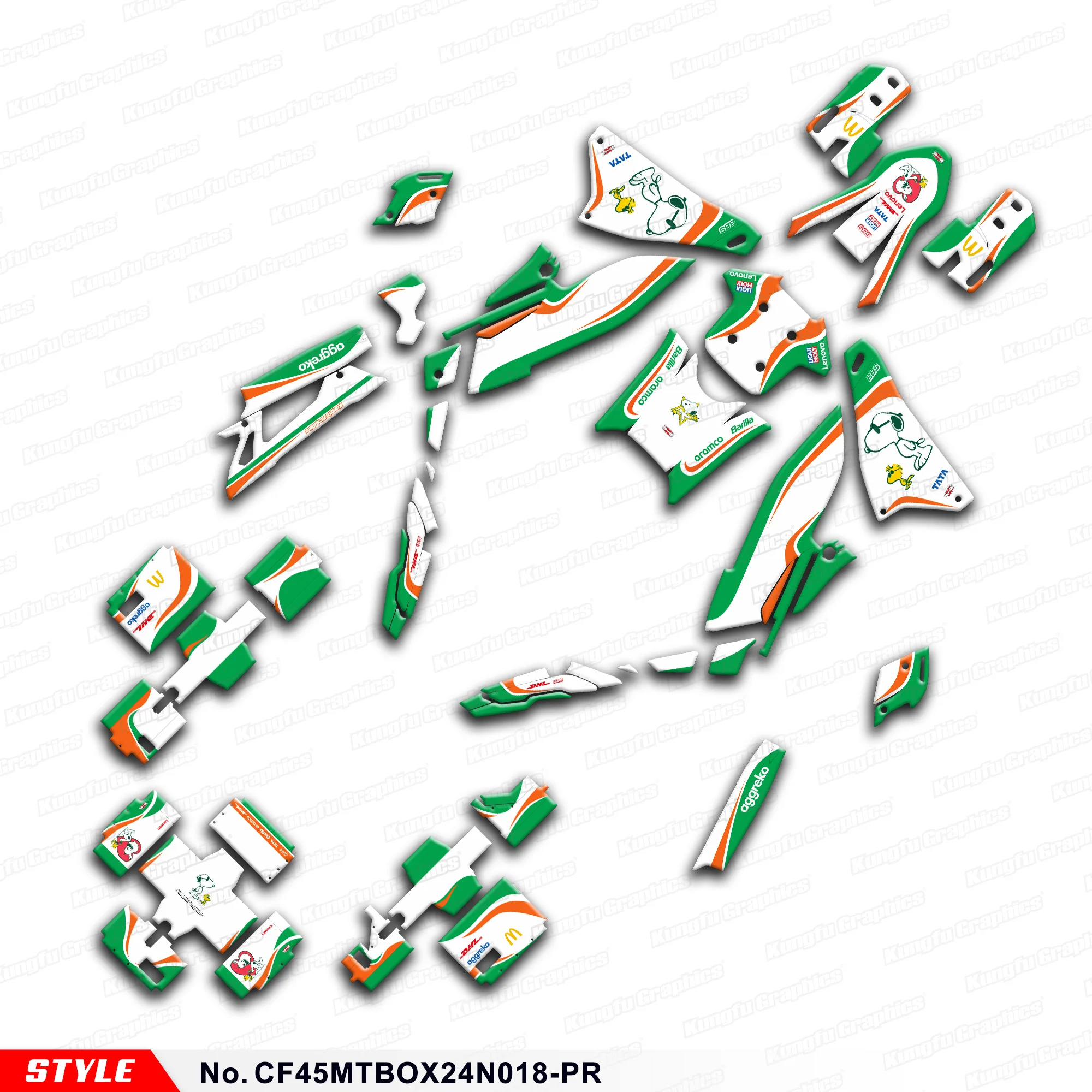 

JY RACING Customised Graphics Decal Kit Stickers Complete for CFMOTO 450MT MT450 MT 450, Protector, CF45MTBOX24N018-PR