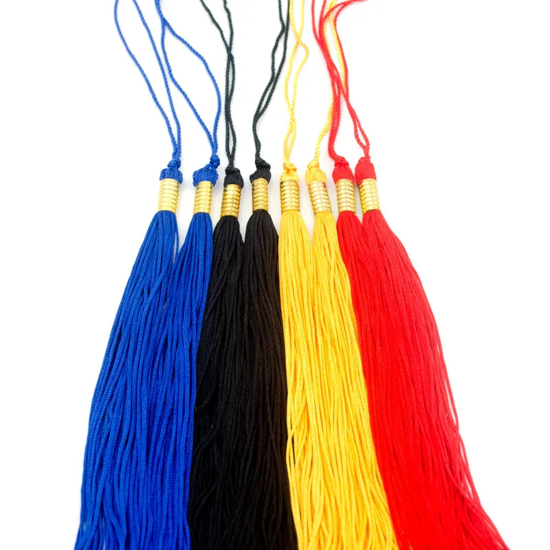 5/50pcs Education party Bachelor Doctor hat tassel 40cm Cloth bag Garment accessories DIY decor for educational party decor