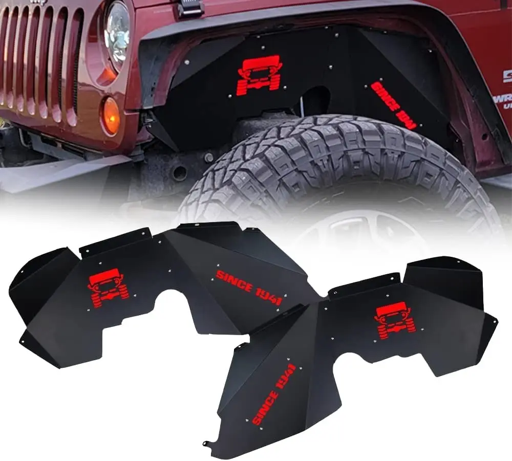 Front Inner mud fender liner for Jeep Wrangler JK Rubicon 2007-present Accessories Parts