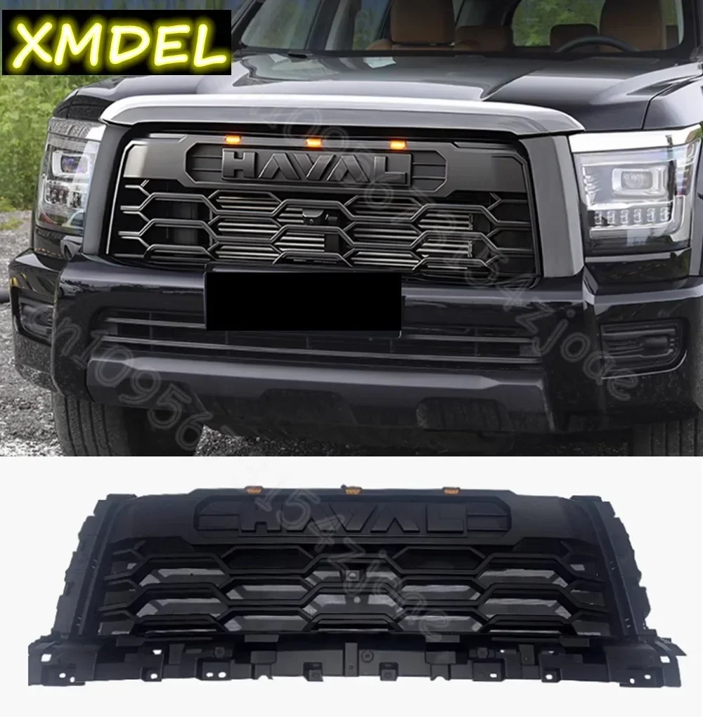 Replacement Car Modified Black Knight Front Bumper Grille FG Honeycomb Grille 1PCS For haval h5 great wall Accessories 2023 2024