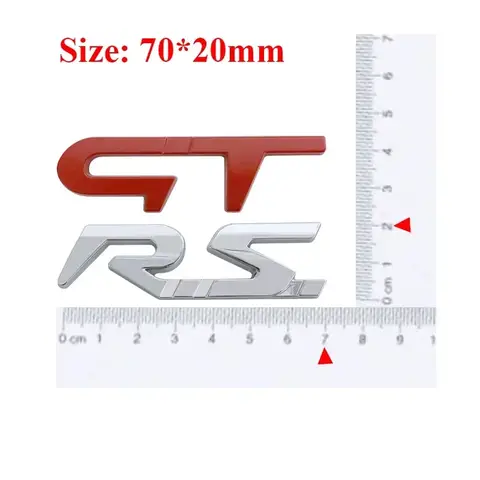 3D-klistermärke med GT RS Sport-logotyp, bagageutrymmes emblem för Renault Logan Clio Megane Kangoo 1 2 3 4 Captur Espace Twingo 6 best sales anagram Renault - №5
