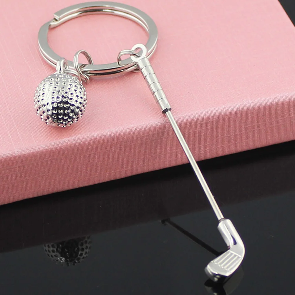 

3 Pcs Golf Keychain Mini Alloy Donut Charm Fashionable Lightweight Safe Use Gifts Keys Bags House Items Cool Craftsmanship