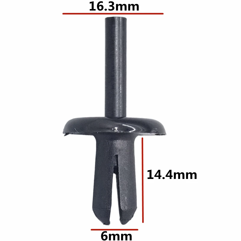 20Pcs For 6mm Hole OE: 12681763 1104882 Plastic Auto Spoiler Retaining Fasteners Clips Car Bumper Cover Retainer Rivet Clip