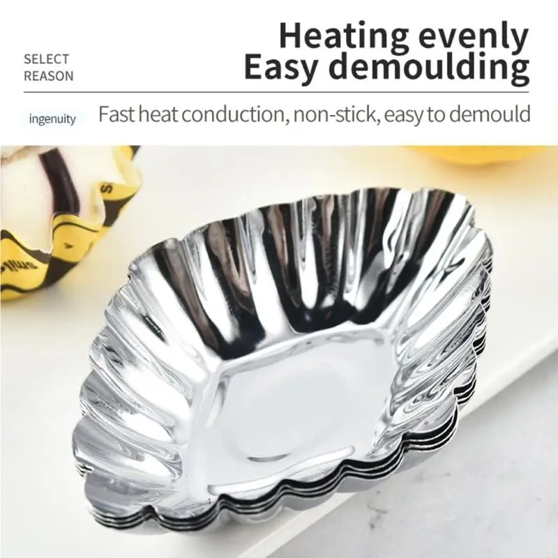 G92C Muffin stampi per cupcake in acciaio inossidabile Muffins da forno tazza tortine da cucina stampo