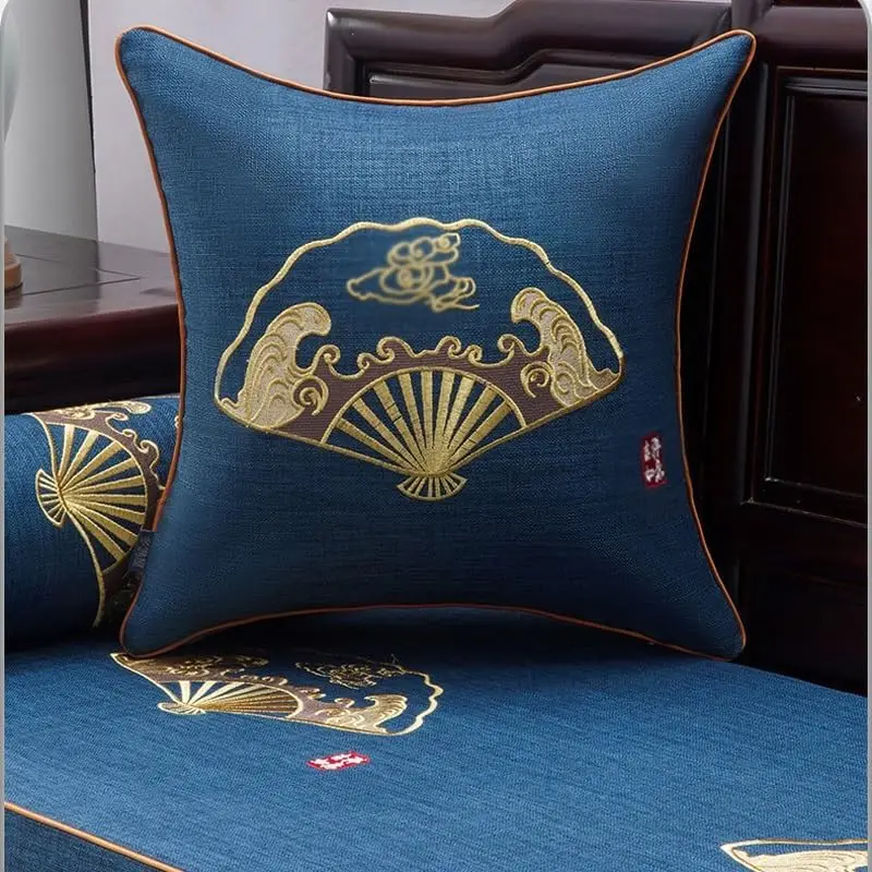 Sofa Furniture Cushion Chinese Sofa Cushion Cover Four Seasons General Purpose is Not Easy to Slip(60 * 60 * 5cm)