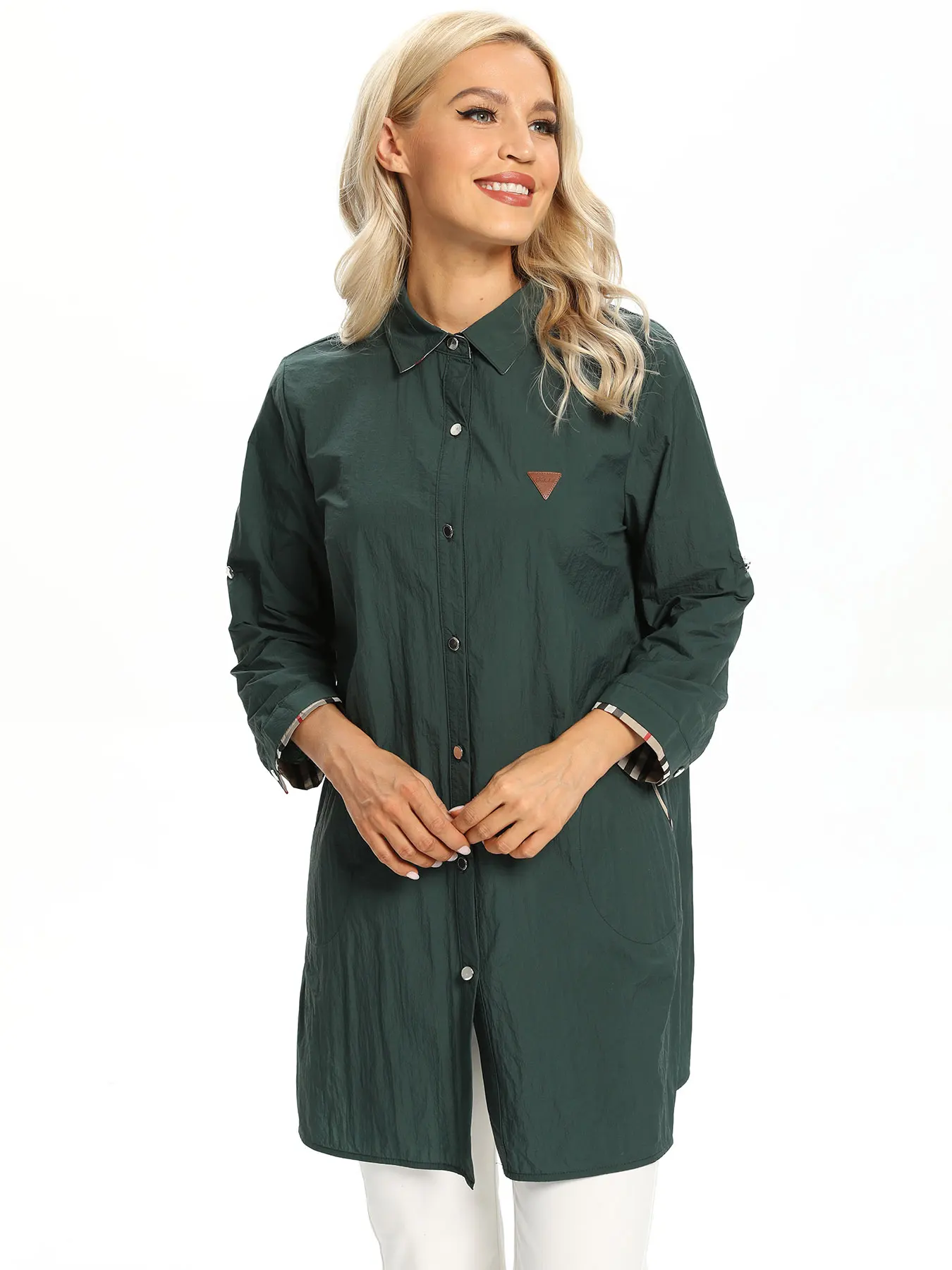 Haut décontracté à la mode tissé pour femmes pour le printemps et l'automne