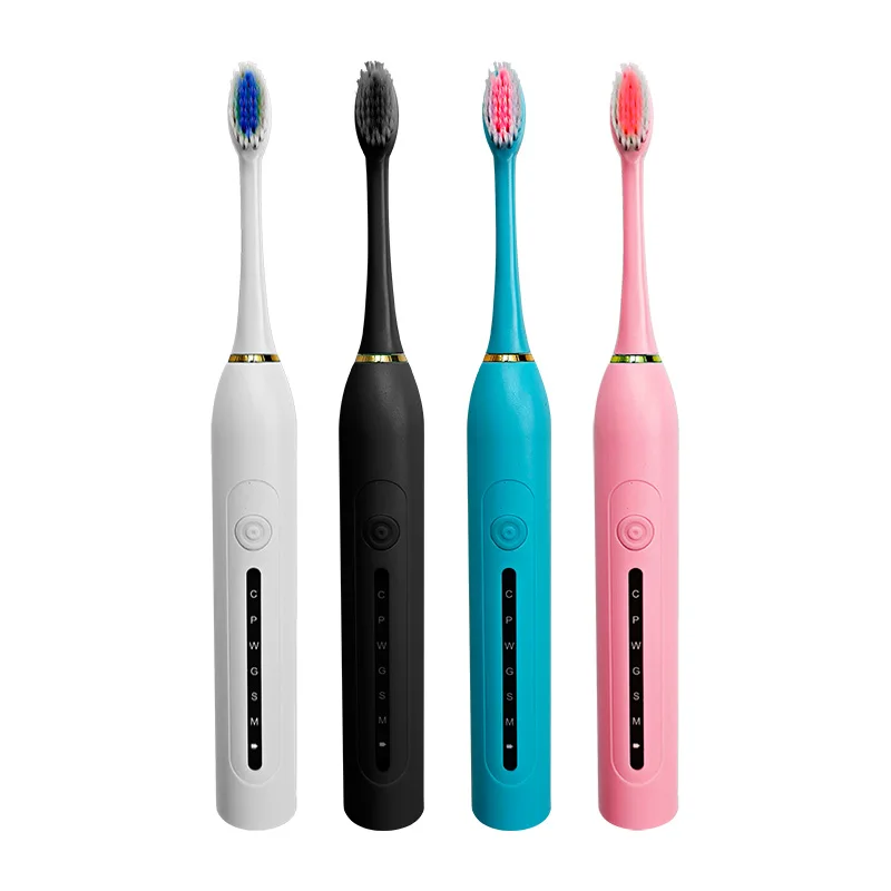 TOWODE فرشاة الأسنان الكهربائية الذكية توقيت فرشاة أسنان USB قابلة للشحن الأسنان نظيفة تبييض فرشاة أسنان سونيك مع استبدال