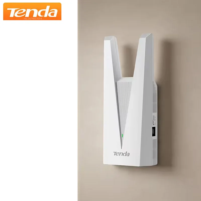 Tenda 2976Mbps WiFi6 Repeater A33 Extender 2.4/5GHz Dual Band Signal Booster AX3000 Gigabit Ethernet Port AP Mode WPS Easy Setup