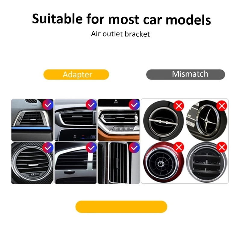 Adsorption Car Phone Charging Holder 360 Degree Rotating 15W Wireless Charging Mount Stand for 15 14 13