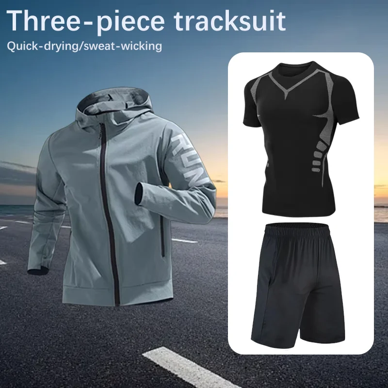 

Дышащий спортивный костюм для мужчин, модная одежда, новый стиль, универсальная, удобная, модная спортивная одежда, весенне-осенняя повседневная одежда