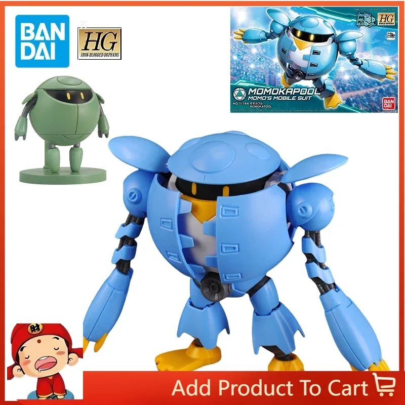 

Bandai Gundam Build Divers HG Momokapool Action Figures Momo's Mobile Suit Gunpla Assembled Model Toys for Boys Collection Gifts